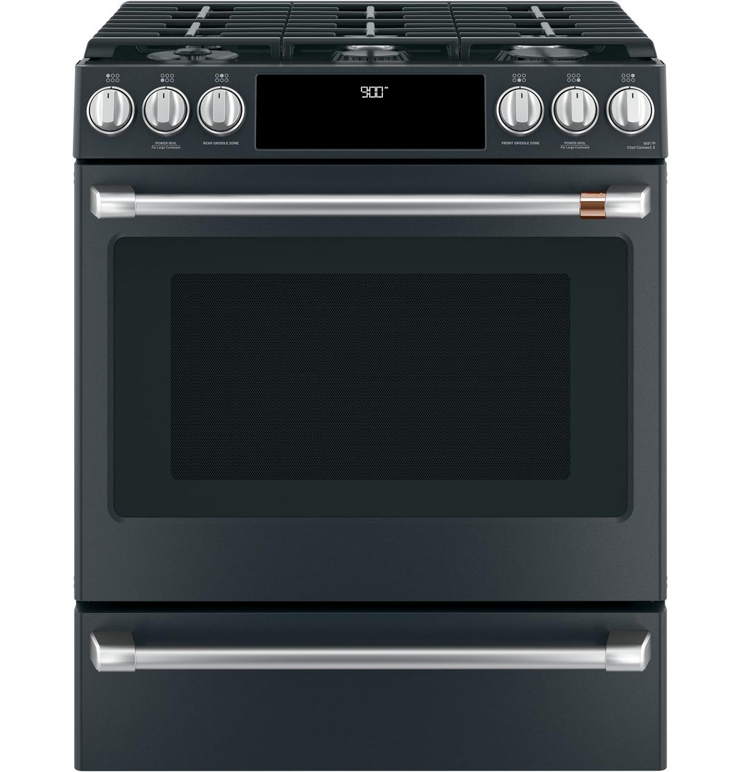 Café - 5.7 cu. ft Dual Fuel Range in Black - CC2S900P3MD1