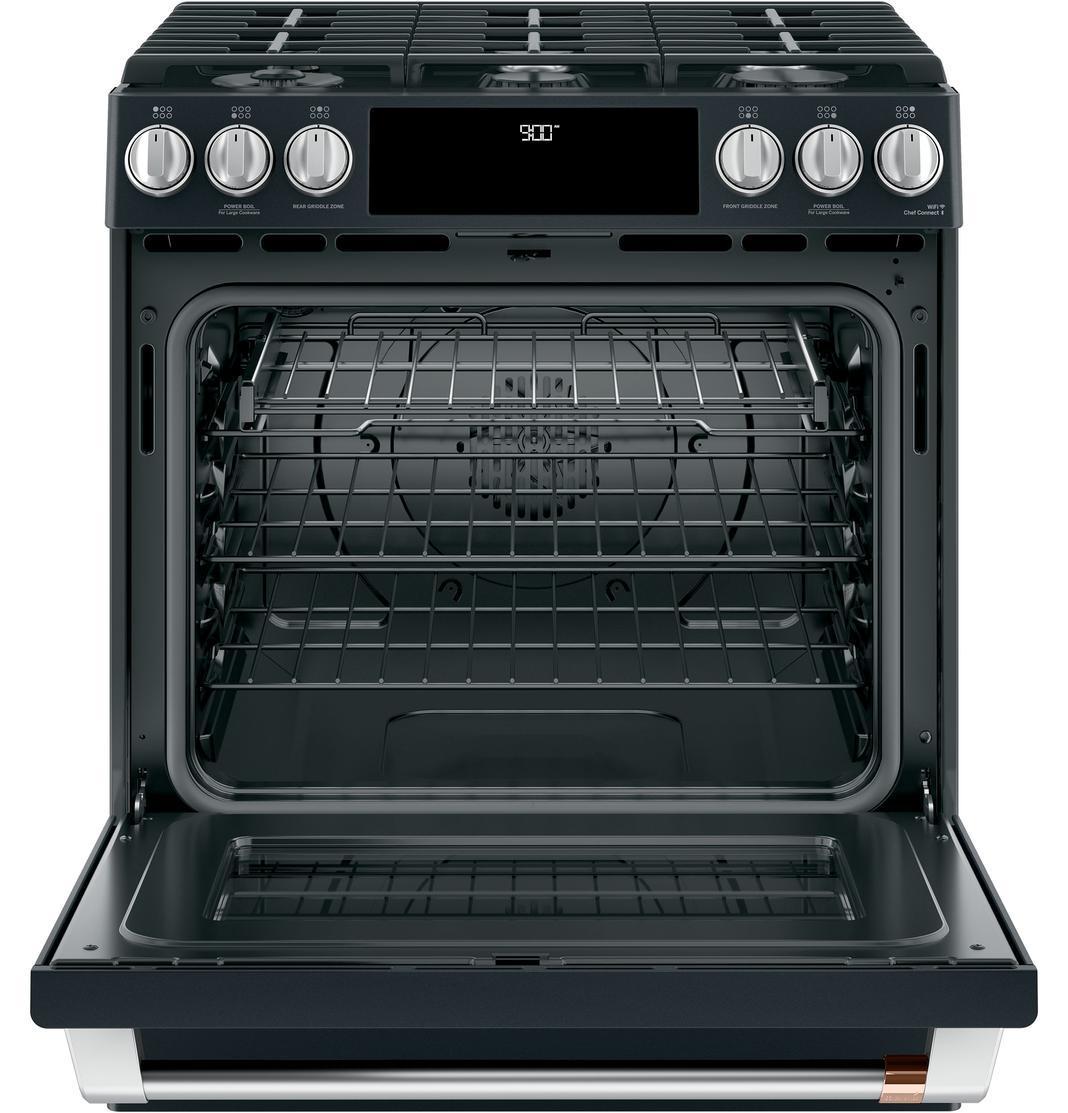Café - 5.7 cu. ft Dual Fuel Range in Black - CC2S900P3MD1