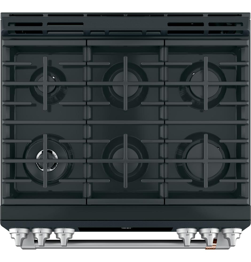 Café - 5.7 cu. ft Dual Fuel Range in Black - CC2S900P3MD1