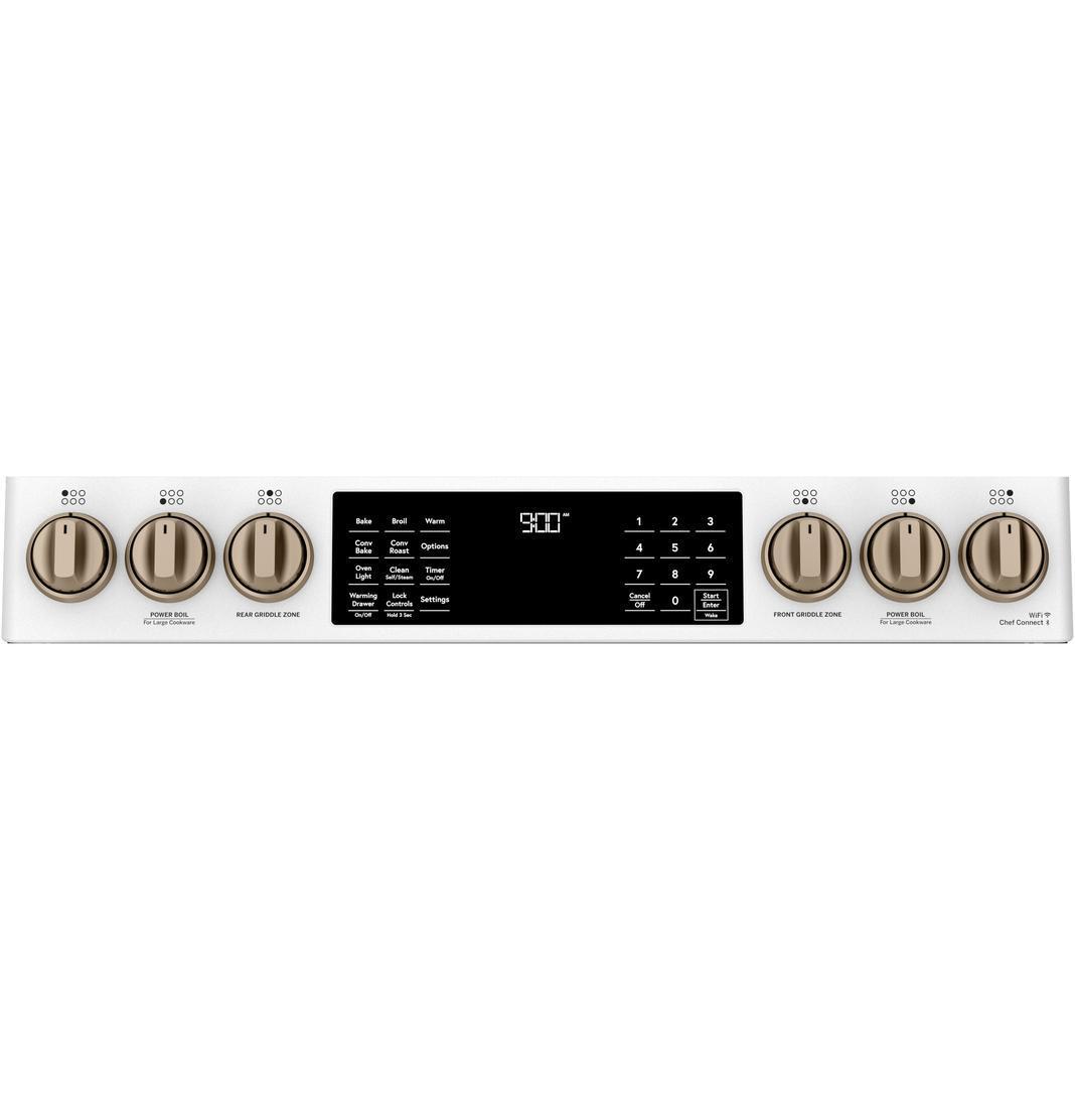 Café - 5.7 cu. ft Dual Fuel Range in White - CC2S900P4MW2