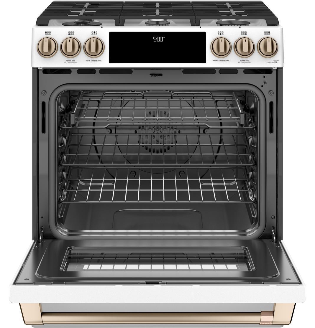 Café - 5.7 cu. ft Dual Fuel Range in White - CC2S900P4MW2