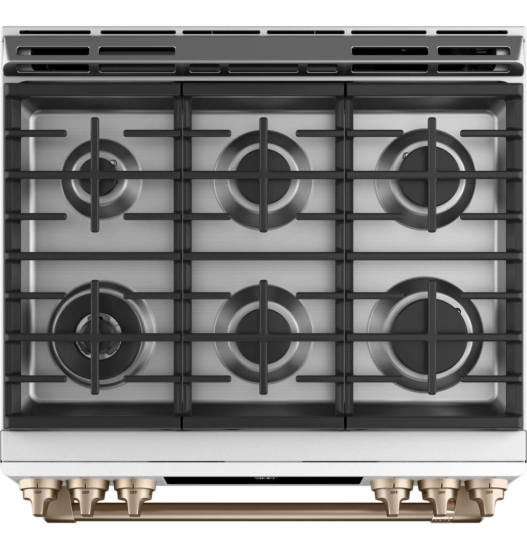 Café - 5.7 cu. ft Dual Fuel Range in White - CC2S900P4MW2