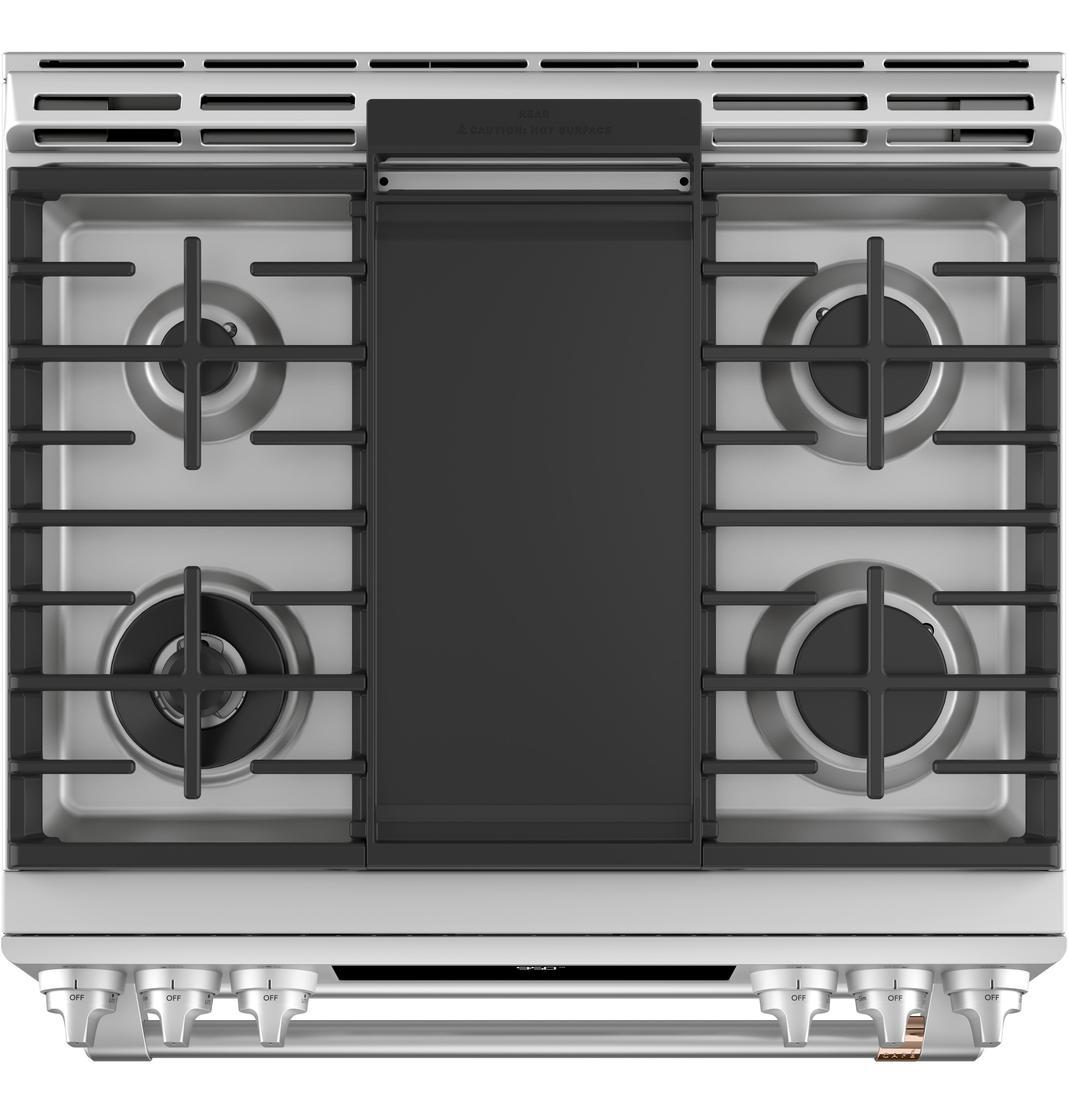 Café - 6.7 cu. ft Dual Fuel Range in Stainless - CC2S950P2MS1