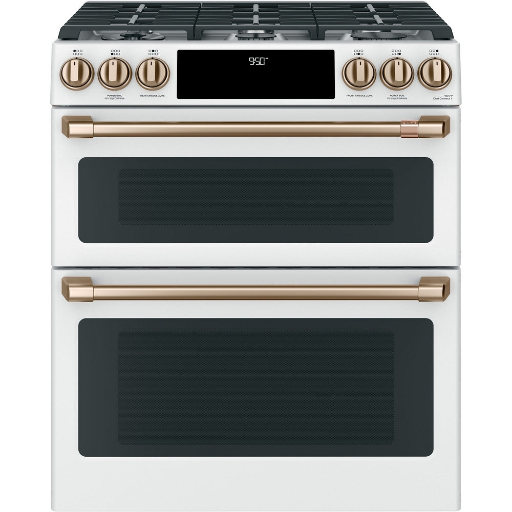 Cafe - 7 cu. ft Dual Fuel Range in White - CC2S950P4MW2