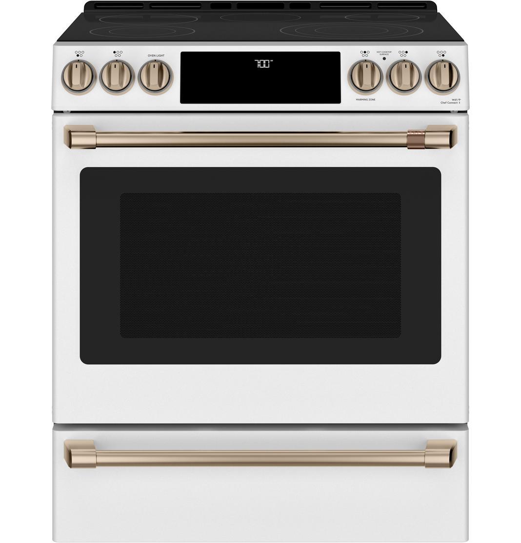 Café - 5.7 cu. ft Electric Range in White - CCES700P4MW2