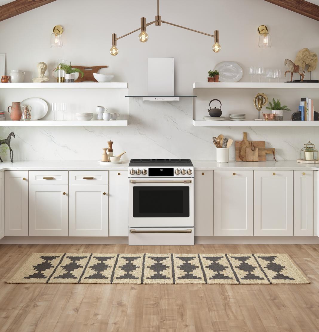 Café - 5.7 cu. ft Electric Range in White - CCES700P4MW2