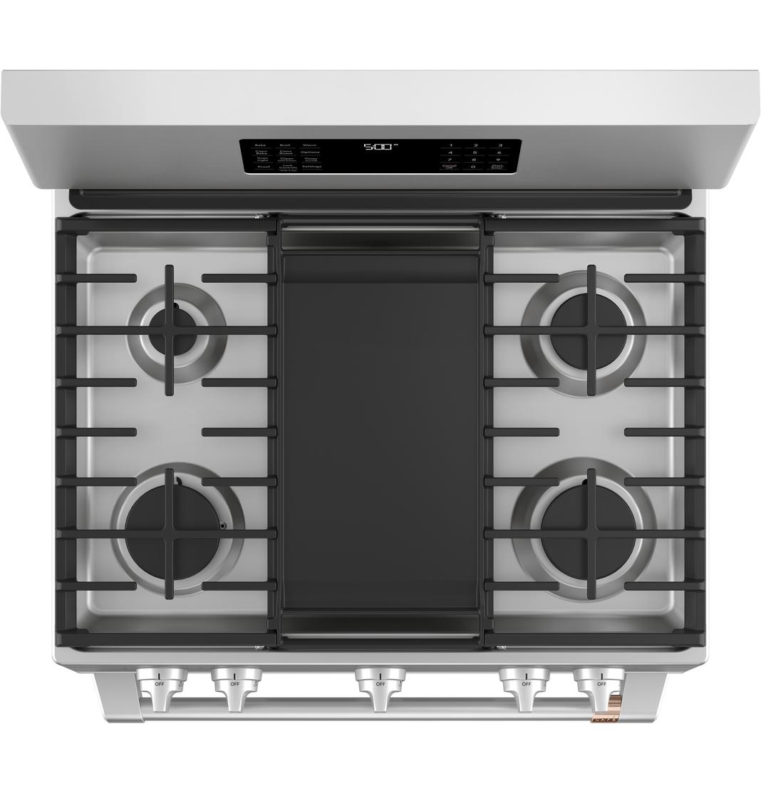 Café - 5.6 cu. ft Gas Range in Stainless - CCGB500P2MS1