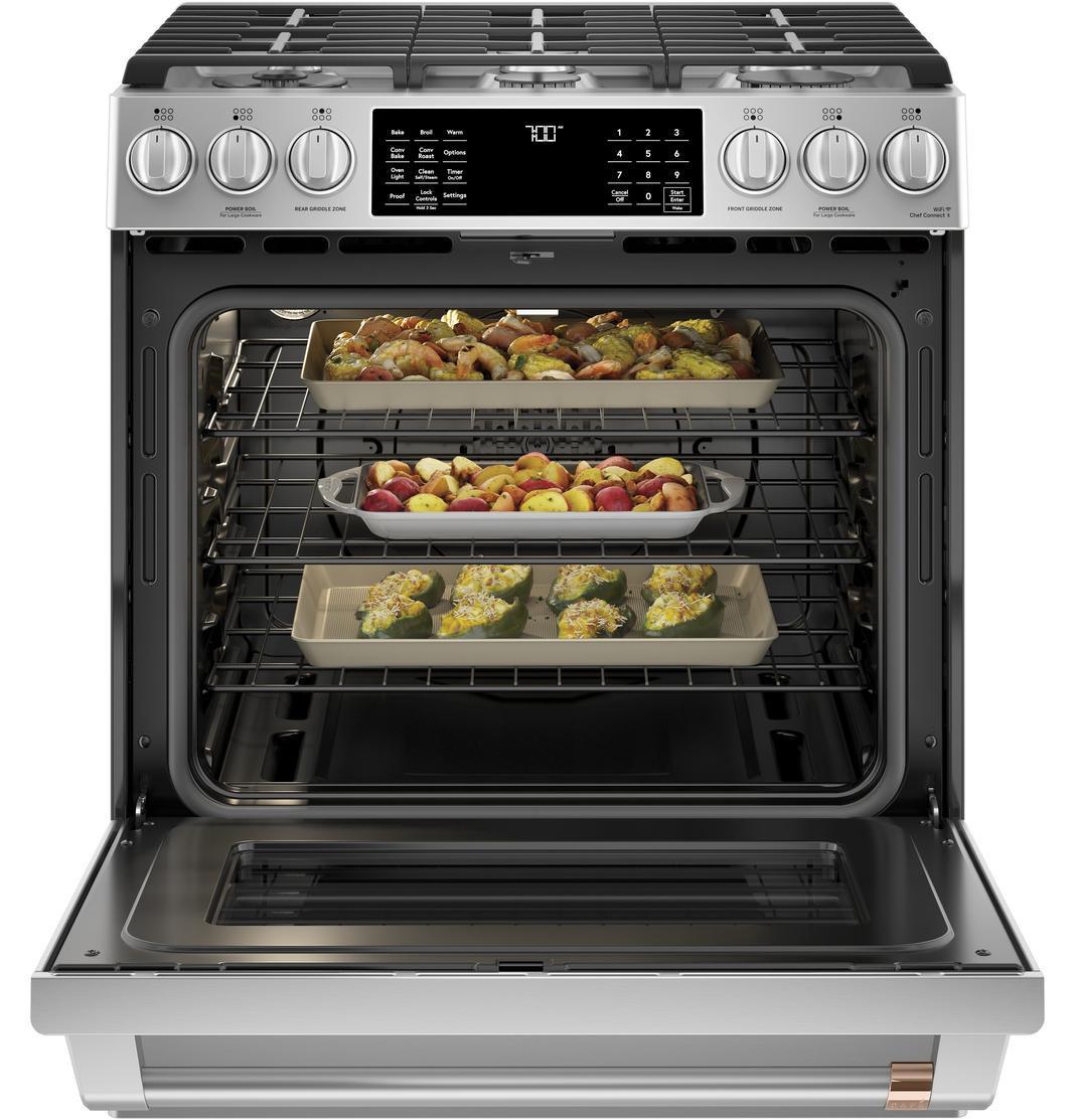 Café - 5.6 cu. ft Gas Range in Stainless - CCGS700P2MS1