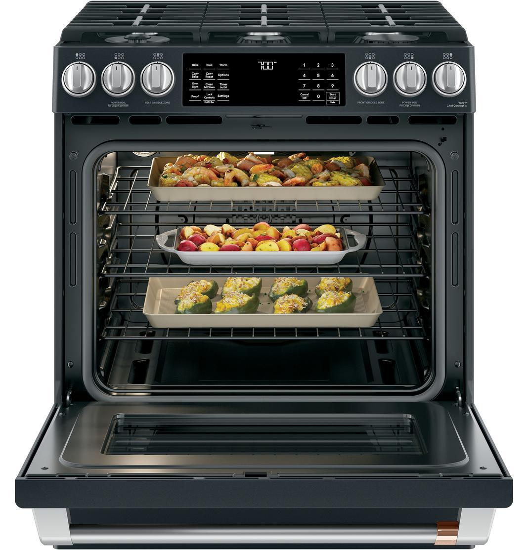 Café - 5.6 cu. ft Gas Range in Black - CCGS700P3MD1