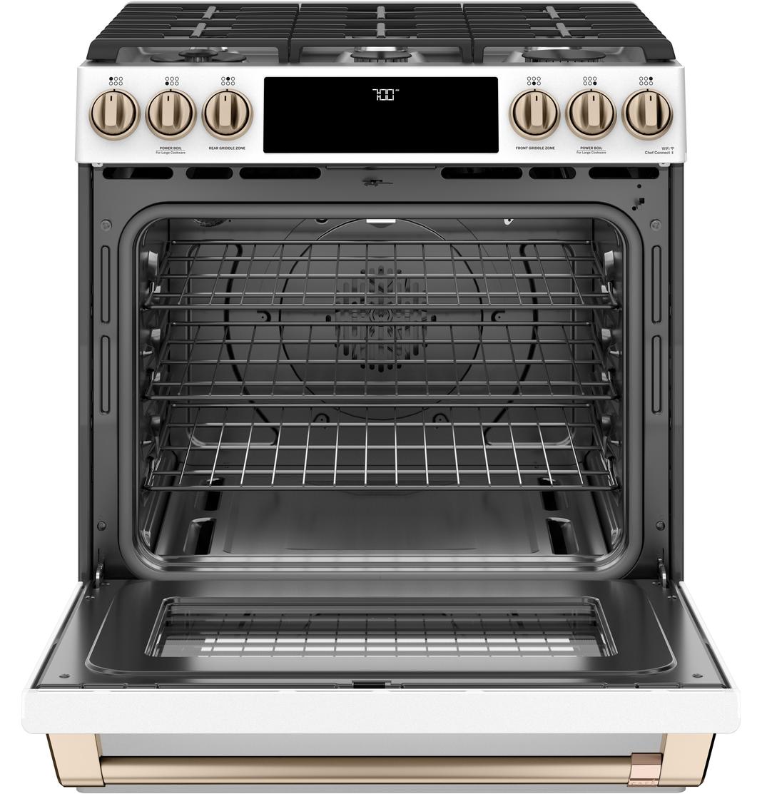 Café - 5.6 cu. ft Gas Range in White - CCGS700P4MW2