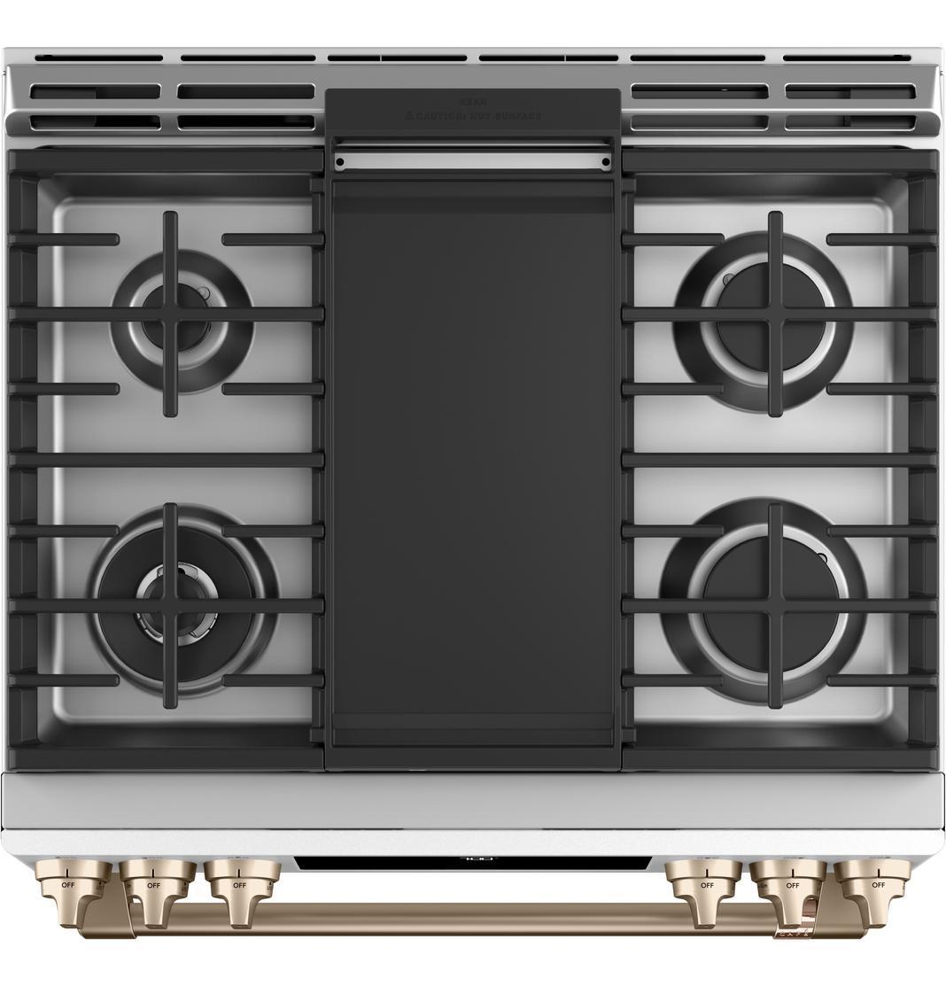 Café - 5.6 cu. ft Gas Range in White - CCGS700P4MW2