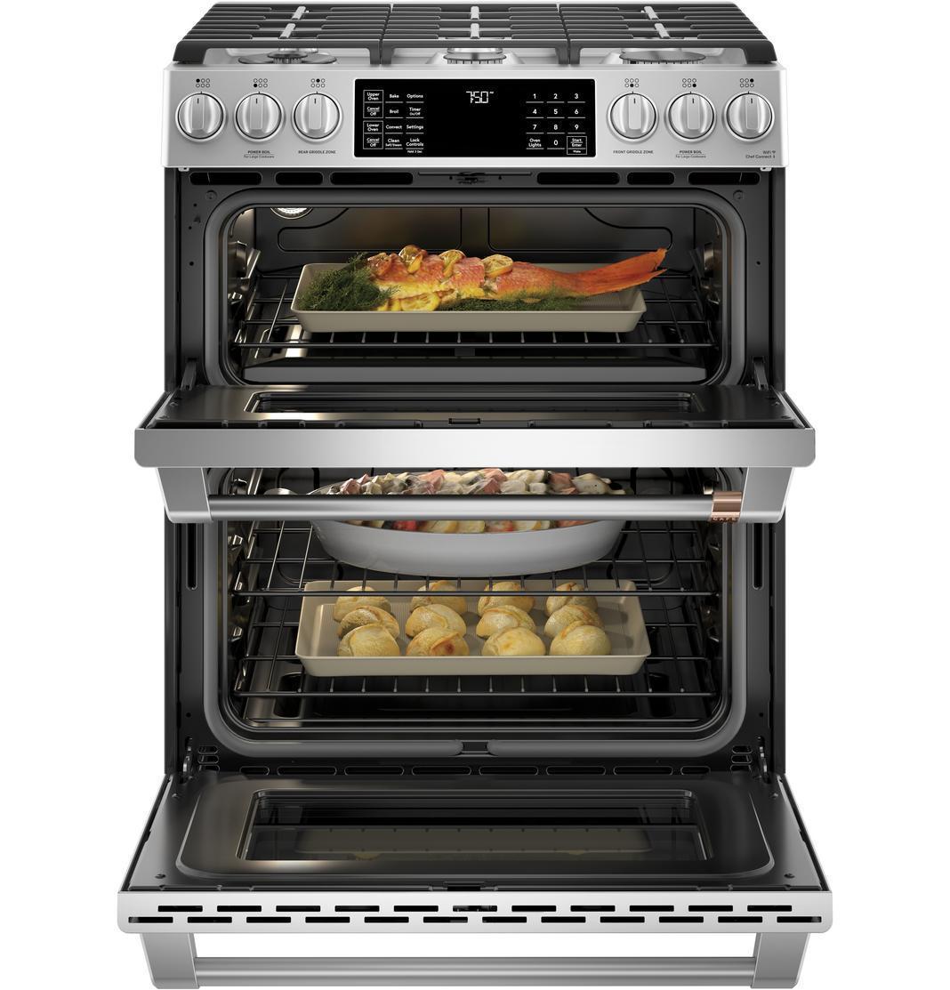 Café - 6.7 cu. ft Gas Range in Stainless - CCGS750P2MS1
