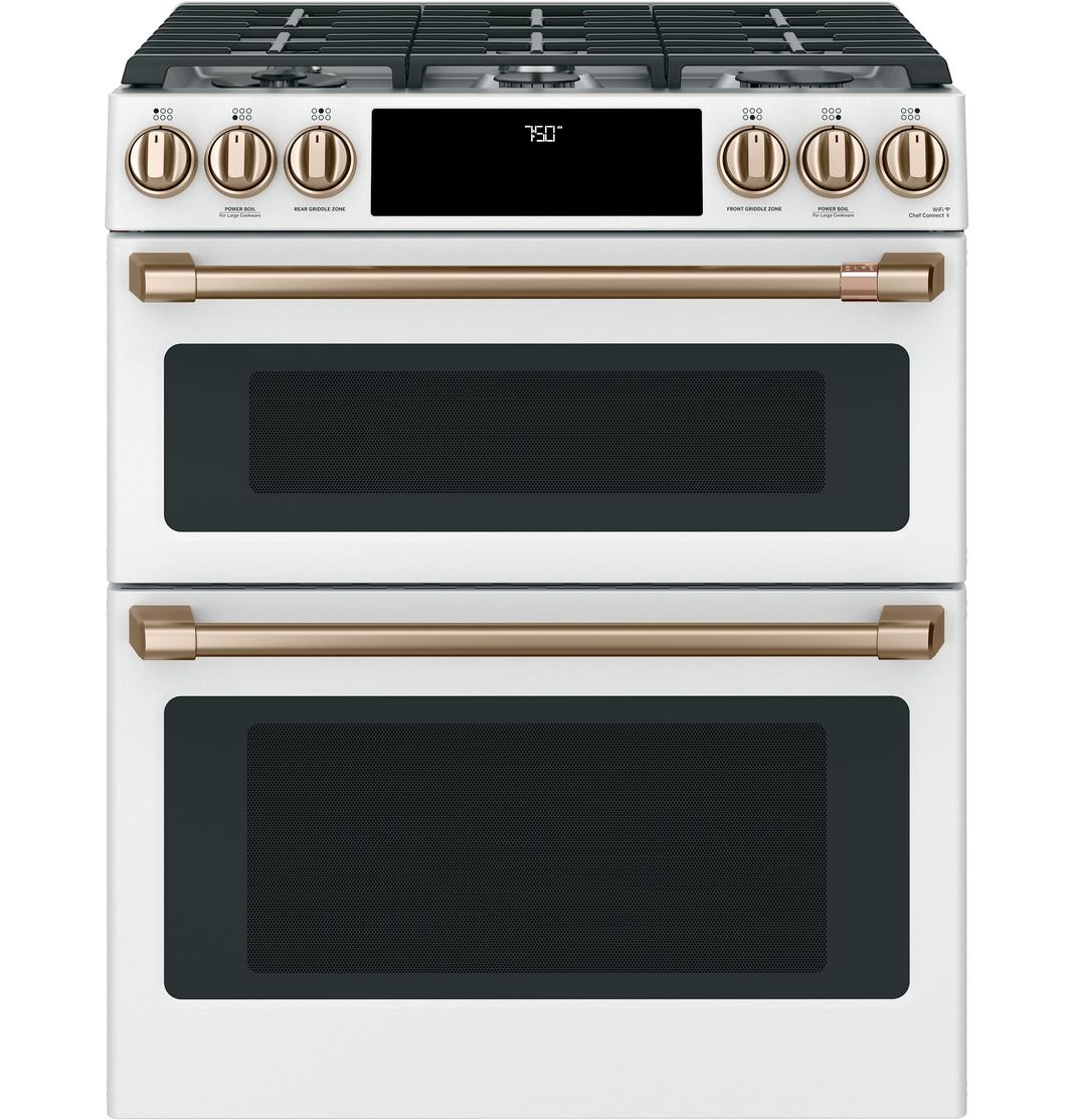 Café - 6.7 cu. ft Gas Range in White - CCGS750P4MW2