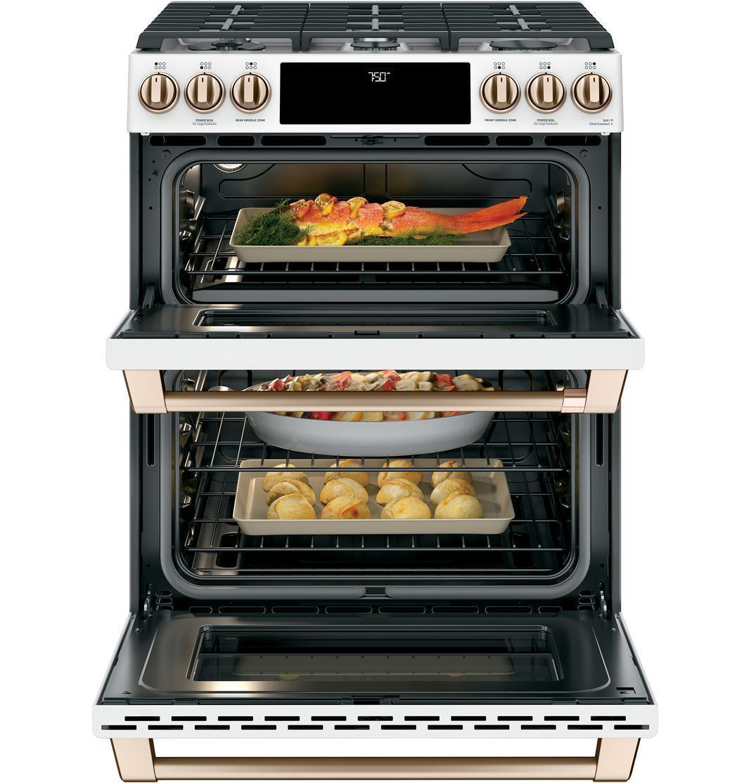 Café - 6.7 cu. ft Gas Range in White - CCGS750P4MW2