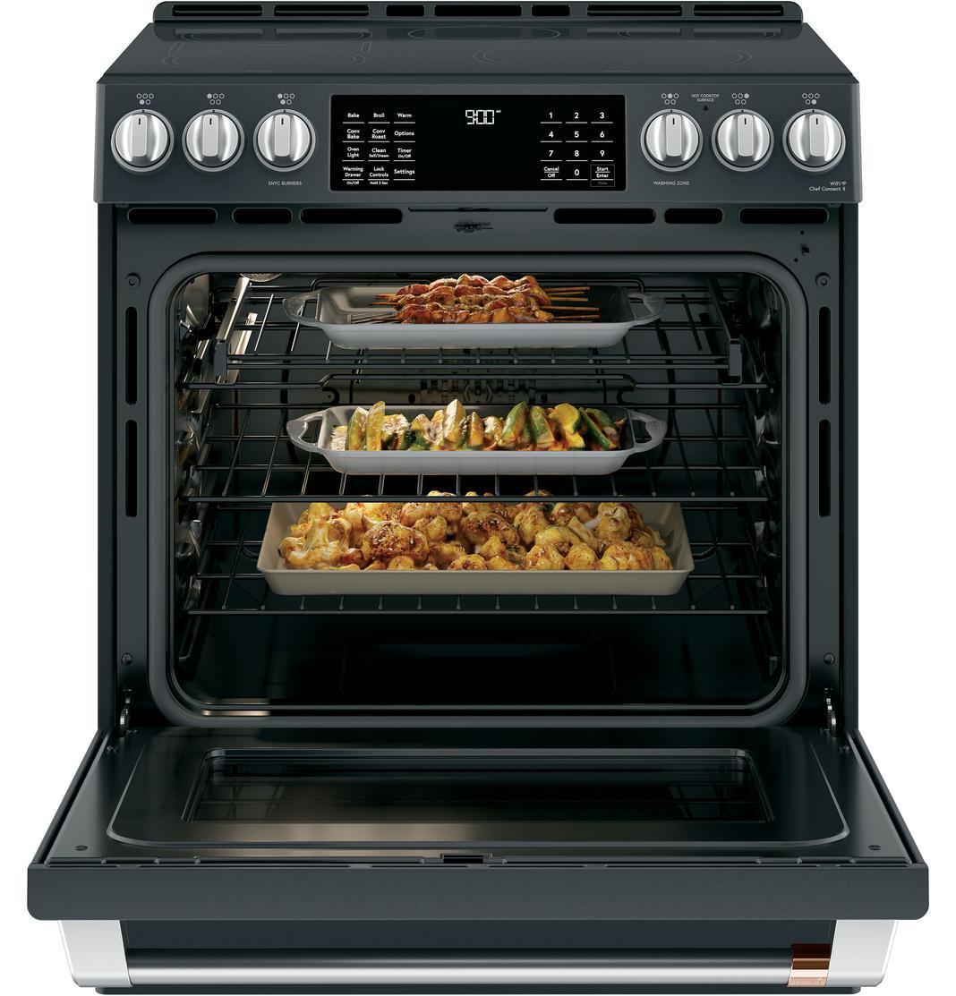Café - 5.7 cu. ft Induction Range in Black - CCHS900P3MD1