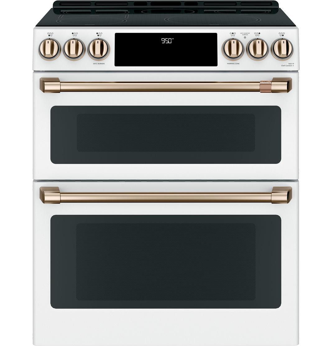Café - 6.7 cu. ft Induction Range in White - CCHS950P4MW2