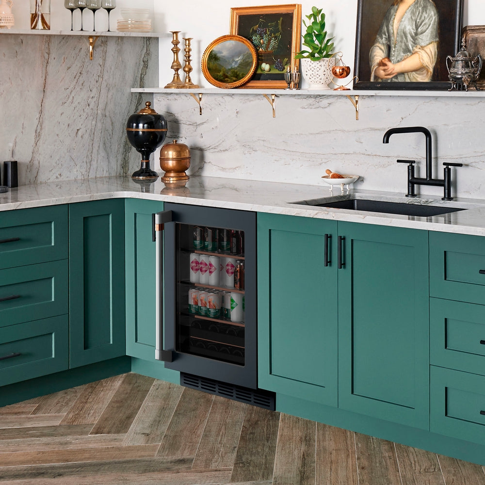 Cafe - 23.7 Inch 5.1 cu. ft Beverage Centre Refrigerator in Black - CCP06BP3PD1