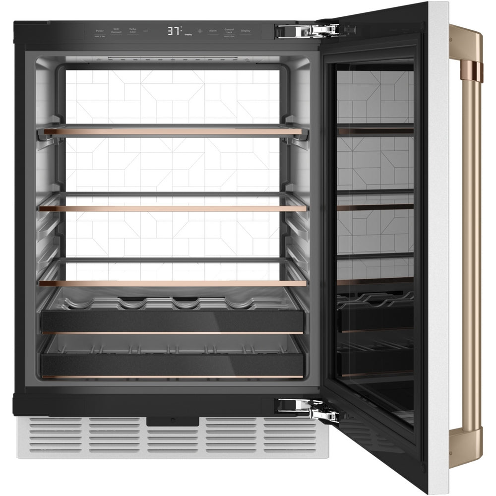 Cafe - 23.7 Inch 5.1 cu. ft Beverage Centre Refrigerator in White - CCP06BP4PW2