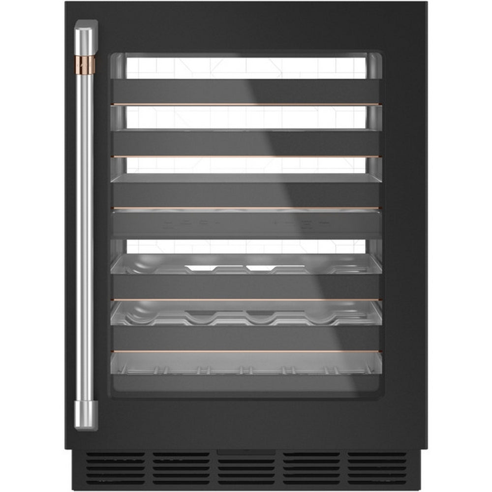 Cafe - 23.7 Inch 4.7 cu. ft Wine Fridge Refrigerator in Black - CCP06DP3PD1