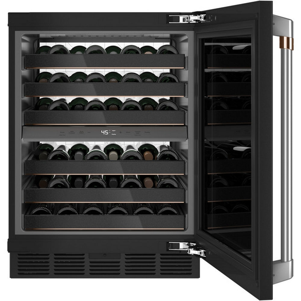 Cafe - 23.7 Inch 4.7 cu. ft Wine Fridge Refrigerator in Black - CCP06DP3PD1