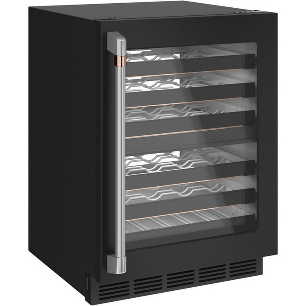 Cafe - 23.7 Inch 4.7 cu. ft Wine Fridge Refrigerator in Black - CCP06DP3PD1