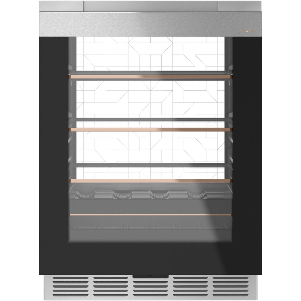 Cafe - 23.7 Inch 5.1 cu. ft Beverage Centre Refrigerator in Silver - CCR06BM2PS5