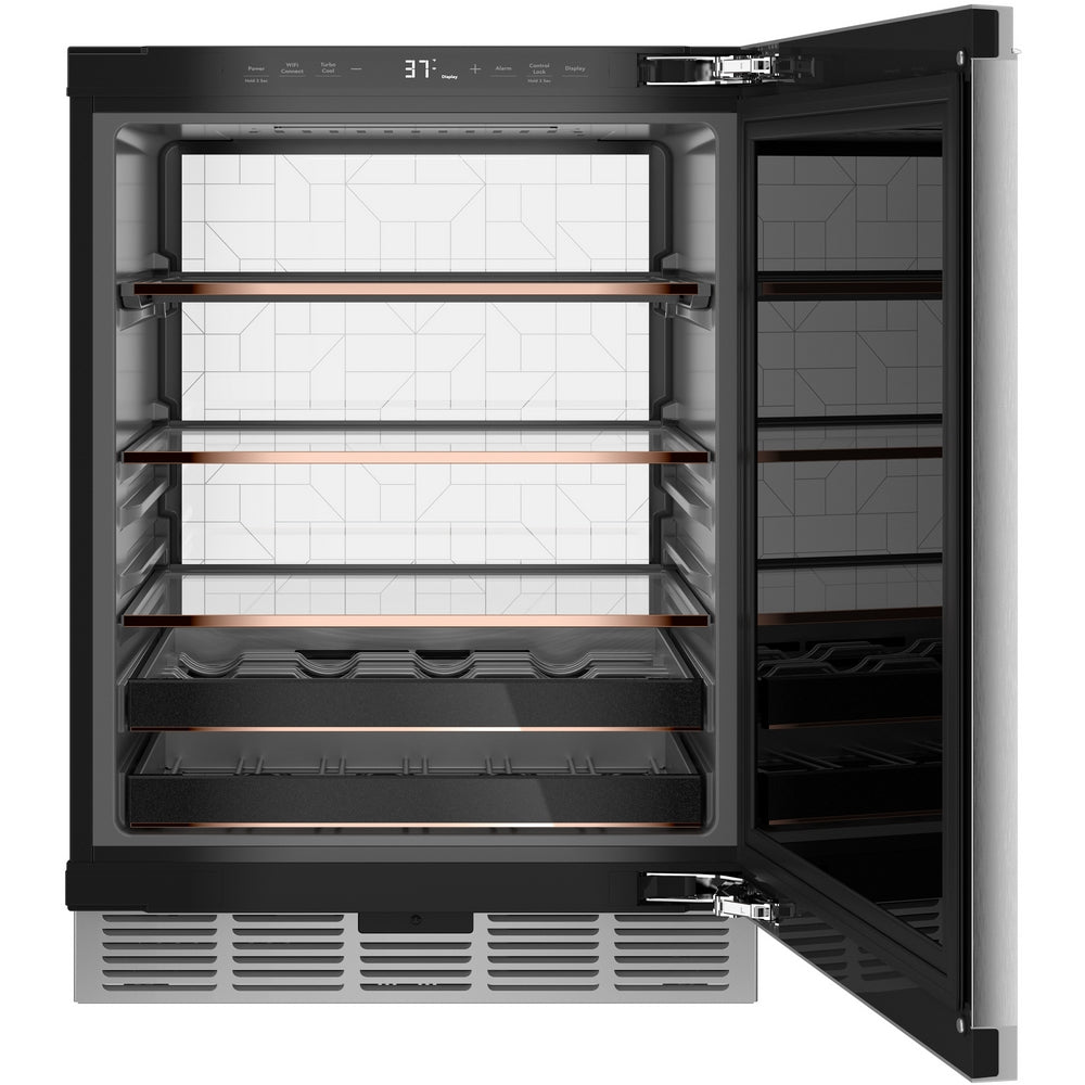 Cafe - 23.7 Inch 5.1 cu. ft Beverage Centre Refrigerator in Silver - CCR06BM2PS5