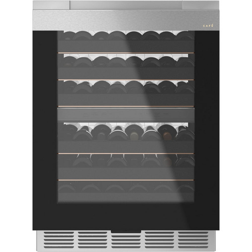 Cafe - 23.7 Inch 4.7 cu. ft Wine Fridge Refrigerator in Silver - CCR06DM2PS5