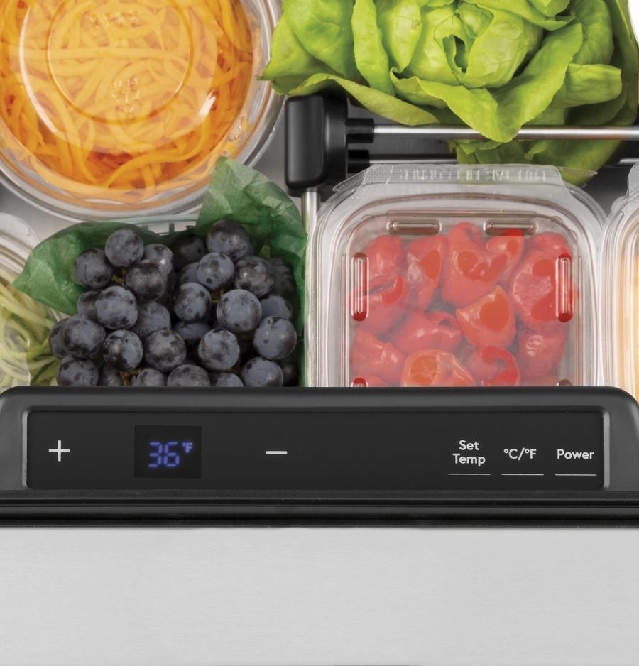 Café - 23.875 Inch 5.7 cu. ft Built In / Integrated Drawer Refrigerator in Stainless - CDE06RP2NS1