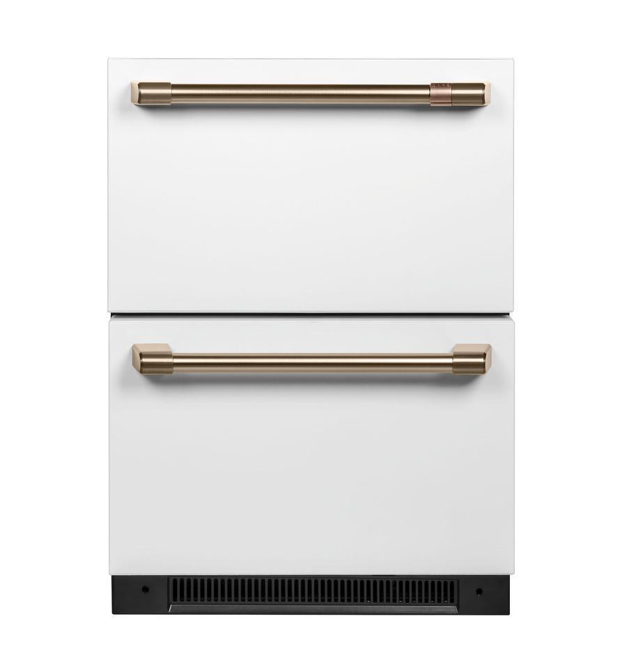 Café - 23.875 Inch 5.7 cu. ft Built In / Integrated Drawer Refrigerator in White - CDE06RP4NW2
