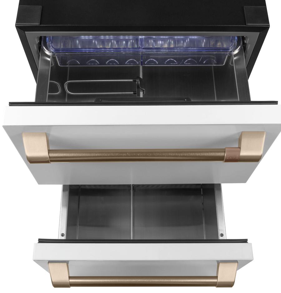 Café - 23.875 Inch 5.7 cu. ft Built In / Integrated Drawer Refrigerator in White - CDE06RP4NW2