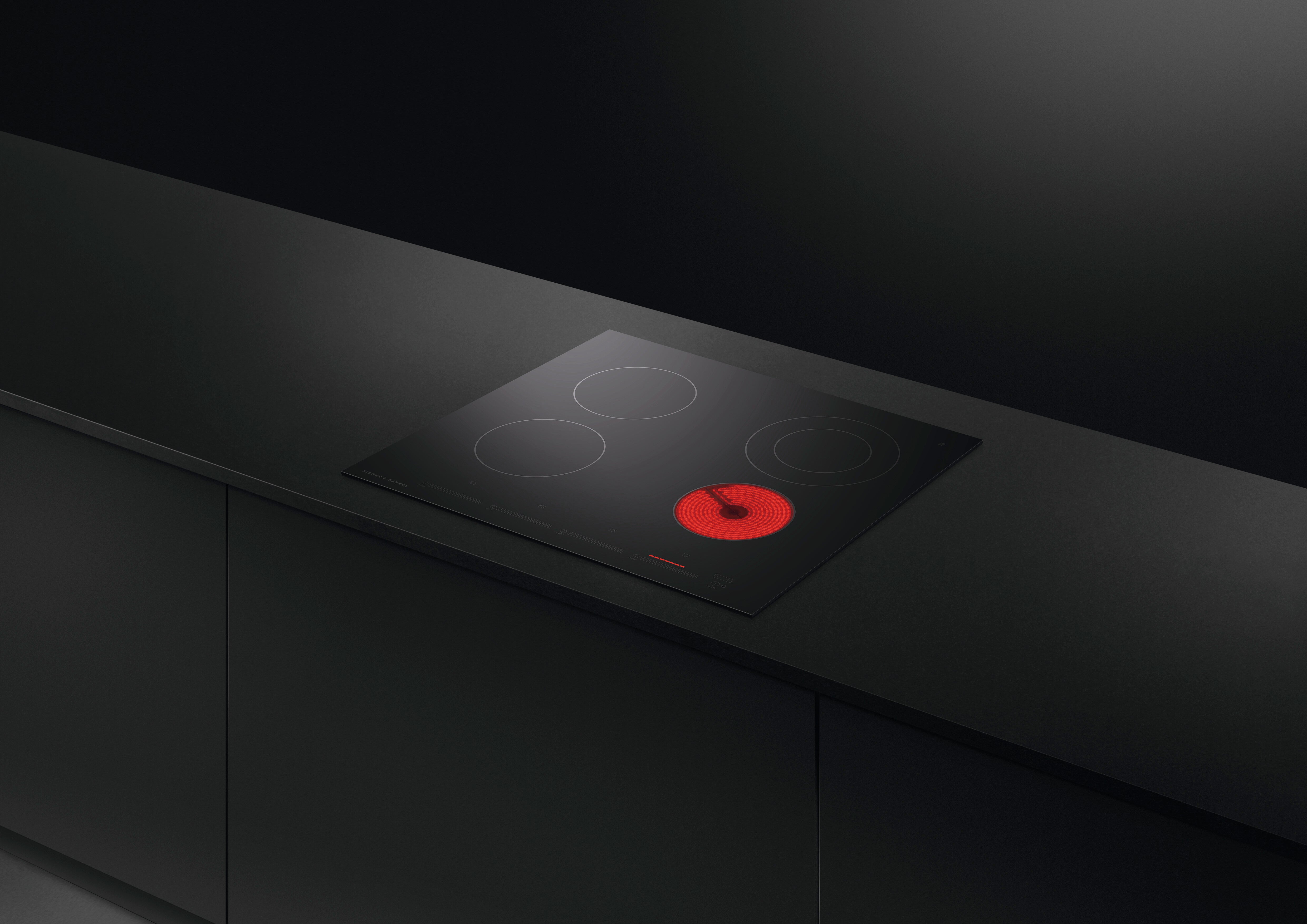 Fisher & Paykel - 24 Inch Electric Cooktop in Black - CE244DTB1