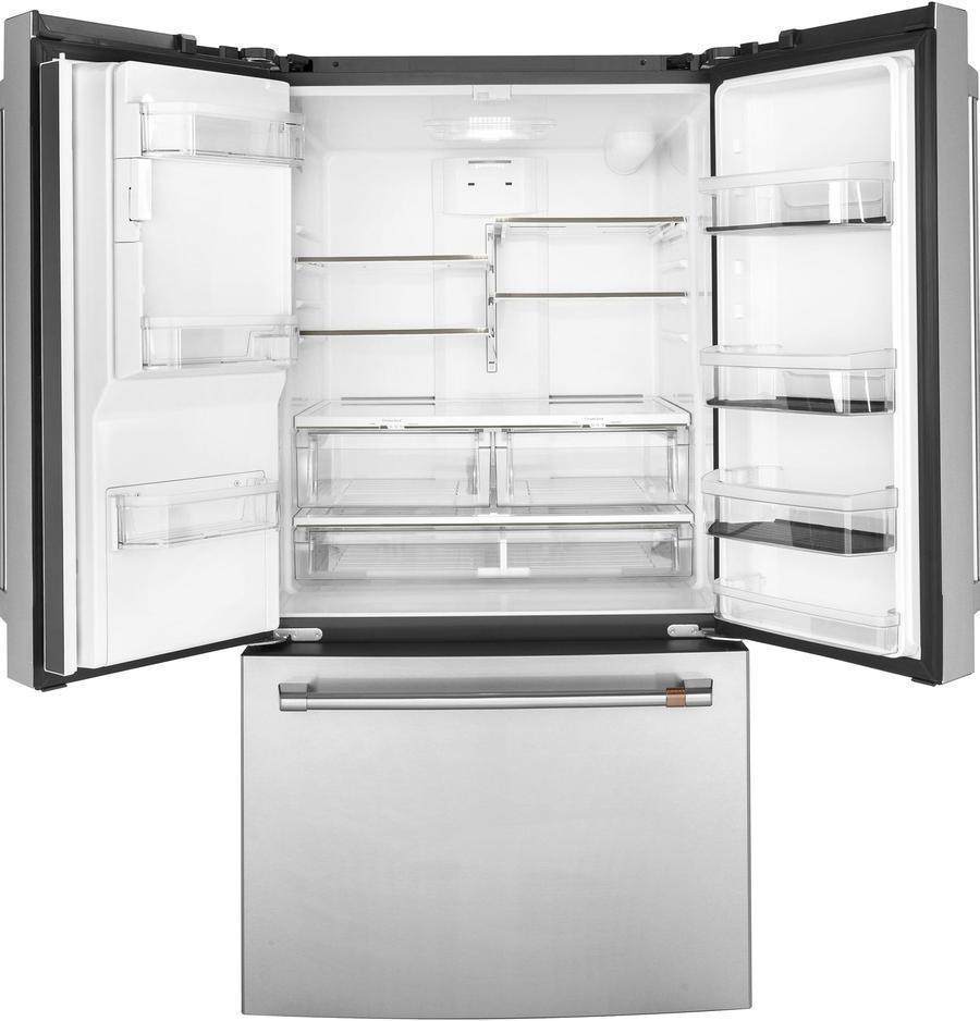 Café - 35.75 Inch 25.6 cu. ft French Door Refrigerator in Stainless - CFE26KP2NS1