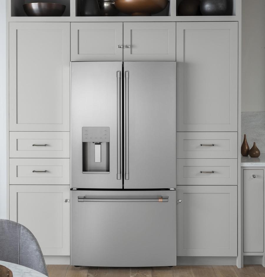 Café - 35.75 Inch 25.6 cu. ft French Door Refrigerator in Stainless - CFE26KP2NS1