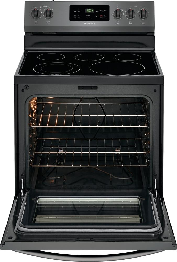 Frigidaire - 5.3 cu. ft Electric Range in Black Stainless - CFEF3054TD