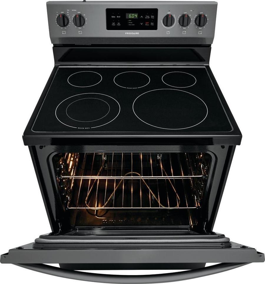 Frigidaire - 5.3 cu. ft Electric Range in Black Stainless - CFEF3054TD