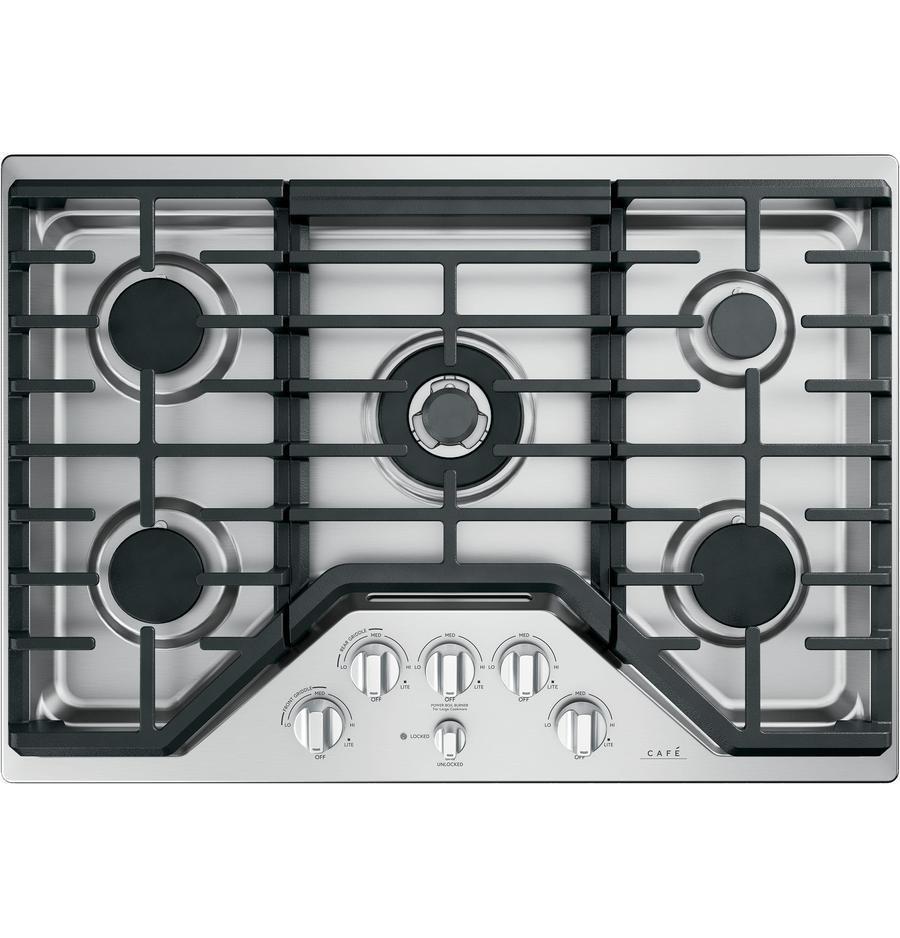 Café - 30 inch wide Gas Cooktop in Stainless - CGP95302MS1