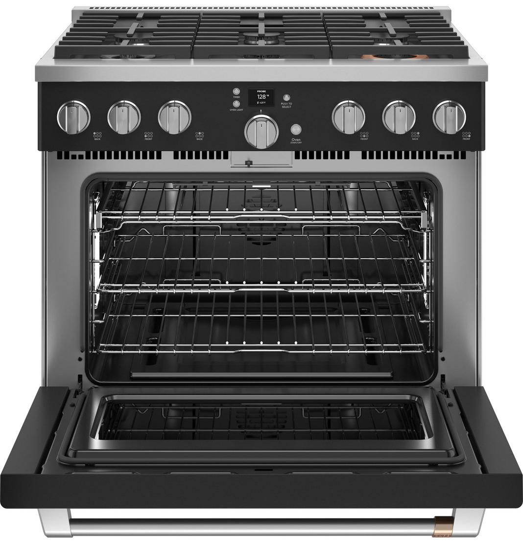 Café - 6.2 cu. ft Gas Range in Black - CGY366P3TD1