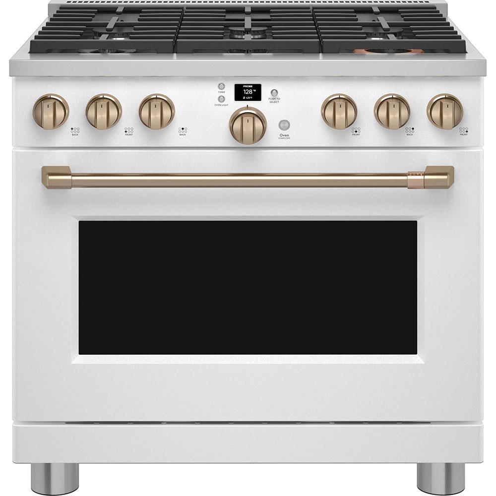 Café - 6.2 cu. ft Gas Range in White - CGY366P4TW2