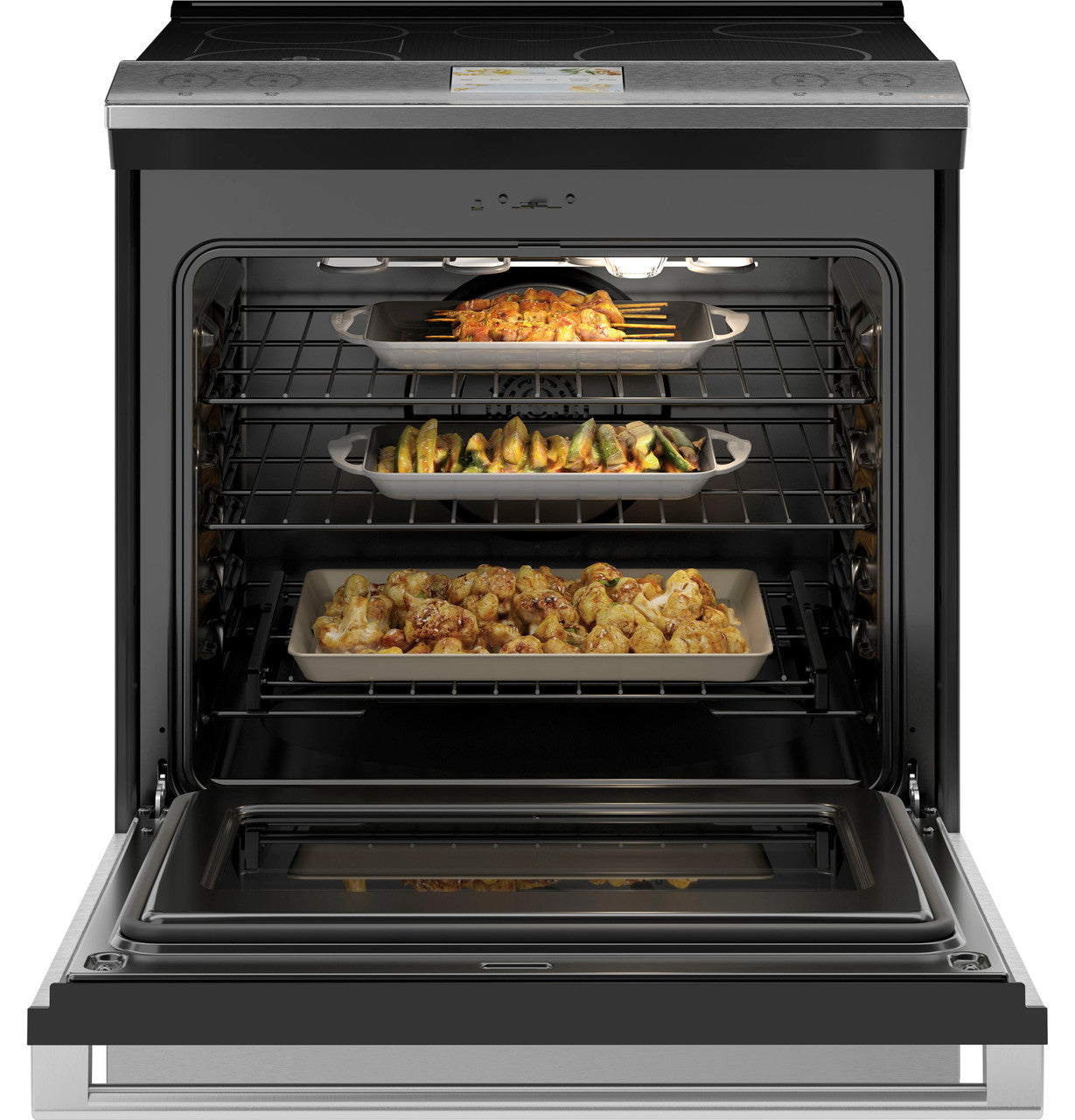 Café - 5.3 cu. ft Induction Range in Platinum - CHS90XM2NS5