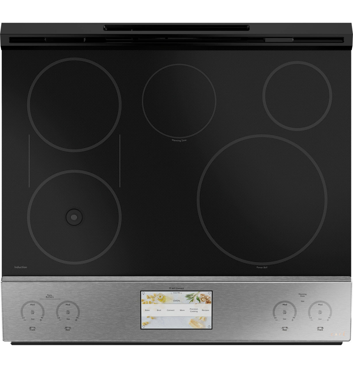 Café - 5.3 cu. ft Induction Range in Platinum - CHS90XM2NS5