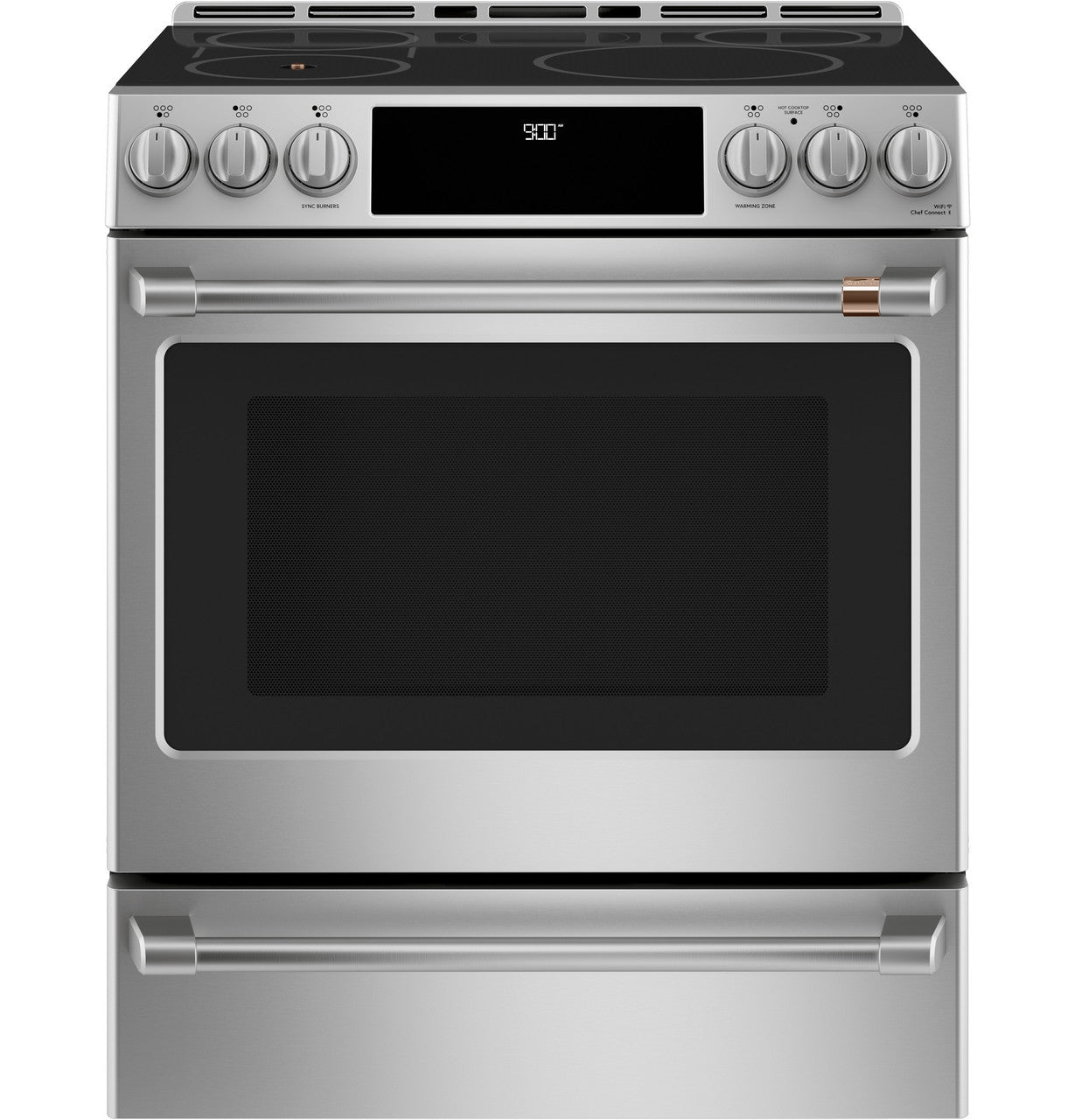 Café - 29 Inch 5.7 cu. ft Electric Range in Stainless - CHS90XP2MS1