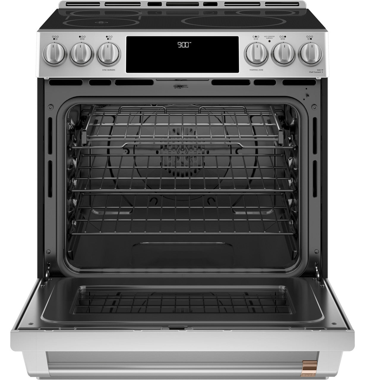 Café - 29 Inch 5.7 cu. ft Electric Range in Stainless - CHS90XP2MS1