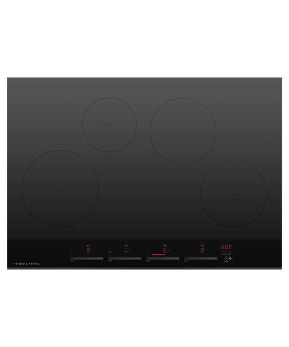 Fisher Paykel - 29.9375 inch wide Induction Cooktop in Black - CI304DTB4