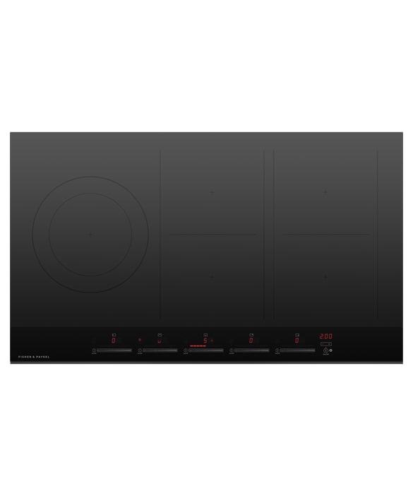 Fisher Paykel - 35.4375 inch wide Induction Cooktop in Black - CI365DTB4