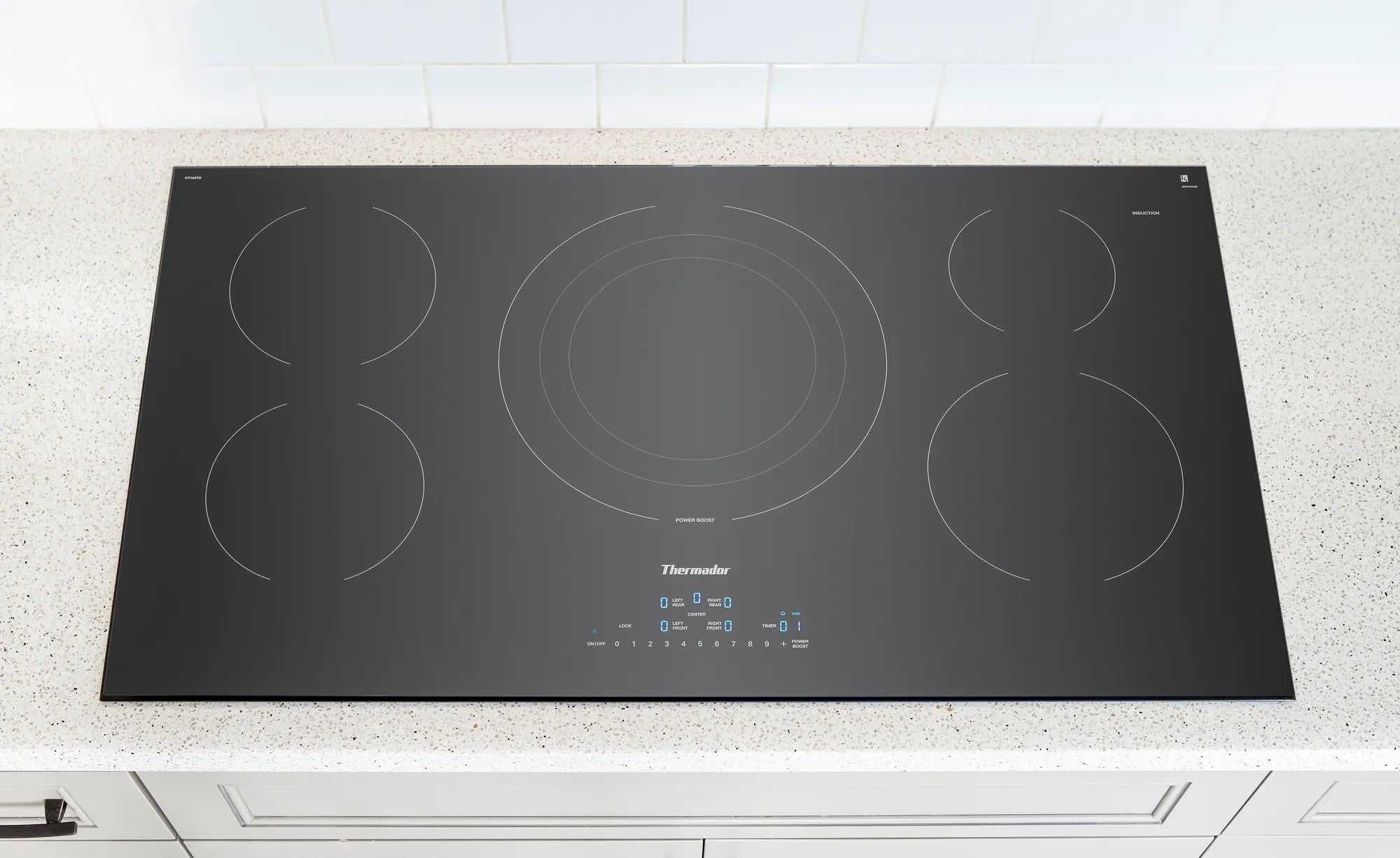 Thermador - 37 Inch Induction Cooktop in Black - CIT365YB