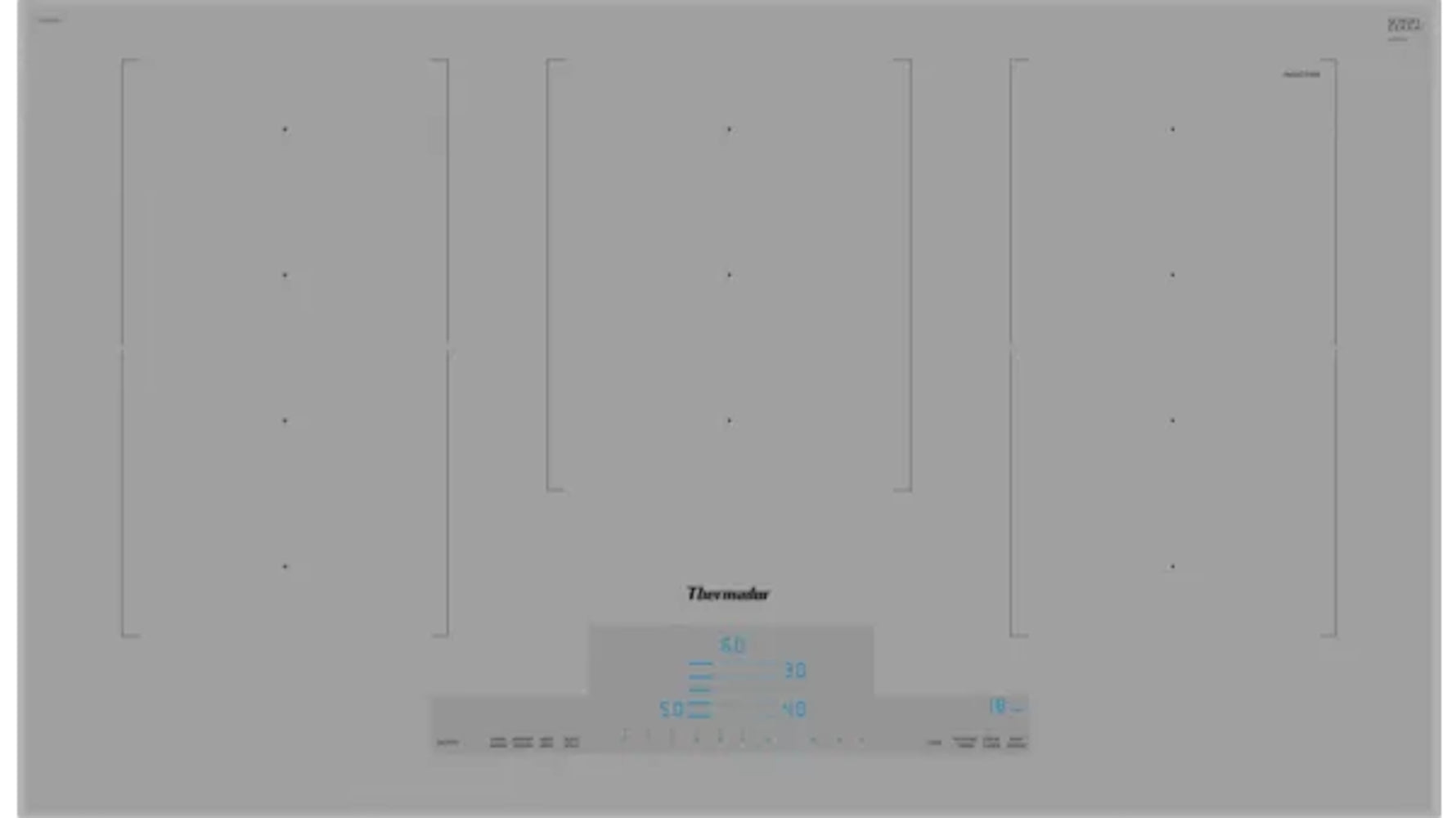 Thermador - 37 Inch Induction Cooktop in Grey - CIT367TG