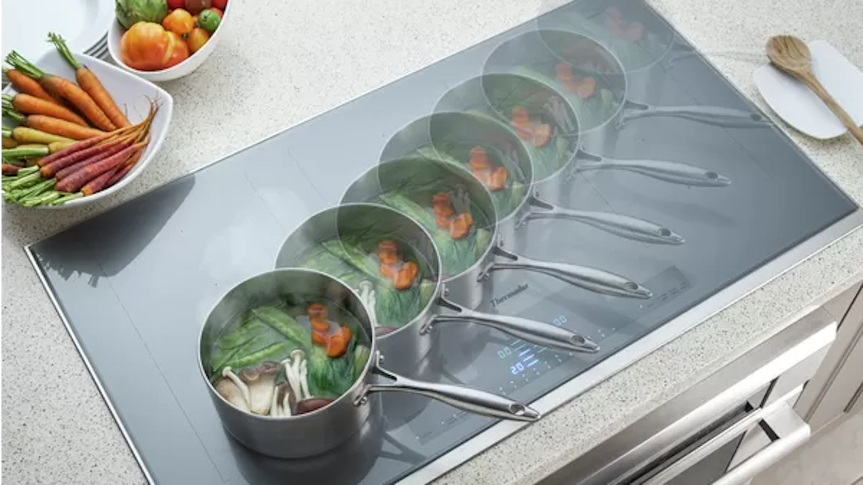 Thermador - 37 Inch Induction Cooktop in Grey - CIT367TG