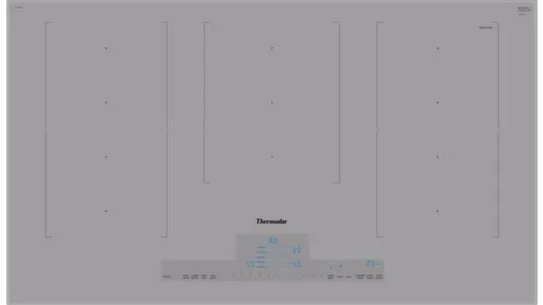 Thermador - 37 inch wide Induction Cooktop in Grey - CIT367XG