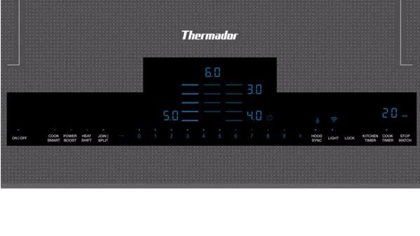 Thermador - 37 inch wide Induction Cooktop in Silver - CIT367XM